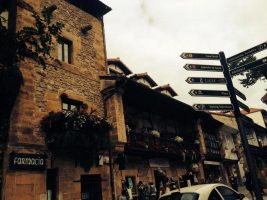 Walk through the streets of the old town walk San Vicente de la Barquera Cantabria