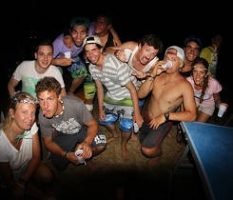 Party surf camp spain