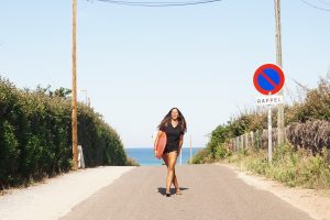 Y camino de regreso al surf camp Camino de regreso al surf camp junior Moliets