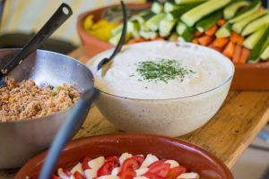 Buffet libre Buffet libre en junior surf camp Francia.